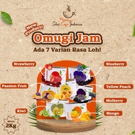 Omugi Fruit Jam Strawberry Mango Peach Blueberry Mulberry Passion Fruit
