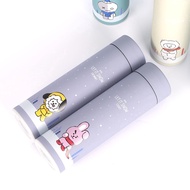 Kpop BTS BT21 Thermos Cup Cartoon Stainless Steel Accompanying Cup 500ML Tata Chimmy Cooky Water Bot