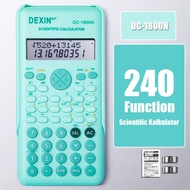 Kalkulator Scientific 240 Fungsi/Kalkulator Ilmiah 6 Warna/kalkulator lengkap matematika-Miss Art