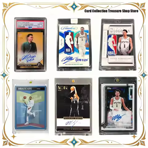 DIY Handmade NBA Basketball Trading Cards Victor Wembanyama Kaboom NOIR Replica Collectible Cards fo