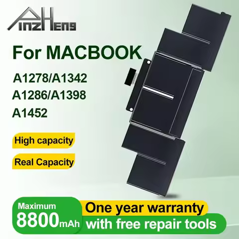 PINZHENG Laptop Battery For Macbook Pro 13'' 15'' A1278 A1342 A1286 A1398 A1452 A1321 A1322 A1331 A1