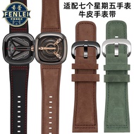 Suitable for Seven Friday Watch Strap Genuine Leather Male Accessories sevenfriday Strap First Layer