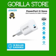 PPC ANKER PowerPort III Nano 20W PowerIQ 3.0 USB C Charger TERPOPULER