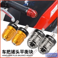 NEW For HONDA ADV 160 150 Accessories CNC Handle Bar End Weights Balancer Motorcycle Grip End Sliders Plugs ADV160 ADV150