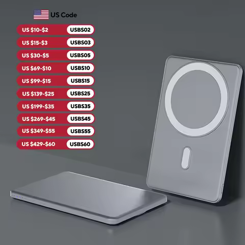 Magnetic Wireless Power Bank for Magsafe For iPhone 16 15 14 13 12 Pro Max 15W 5000mAh Portable Fast