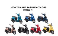 售：全新2020年YAMAHA FASCINO COLORS 125cc Fl CBS前後連動煞車(進口貿易版)