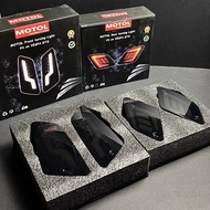 ไฟเลี้ยวแบบฟ้าผ่า Vespa 300gtv Gts ไฟย้อนแสงสีดำ 6 วัน อุปกรณ์ตกแต่งรถจักรยานยนต์แบบปรับแต่งได้ ไฟเล