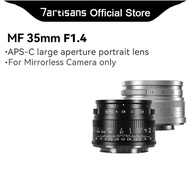 7artisans 35mm F1.4 Mark II APS-C Prime Lens For Various Cameras ZVE10 A6000 FX30  FX X-H2  4/3 epm1