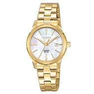 Citizen Eu6072-56D Women'S Quartz Mop Dial Yellow Gold Steel Watch