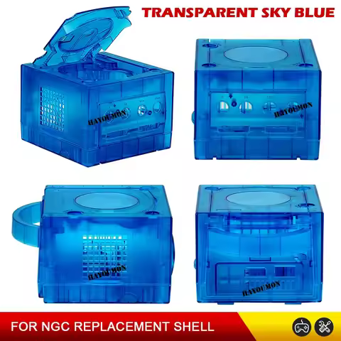 Classic COLOR Transparent Sky Blue Replacement Shell Transparent Case Housing for Gamecube NGC GC DO