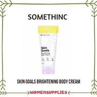 HITAM Somethinc SKIN GOALS Brightening Body Cream/Body Cream Strechmark Remover Brightens Black SKIN