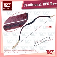 V Club Archery Handmade Traditional Bow - PU Leather Wrapped EFG Limb - 10-50lbs - In-House Bowyer H
