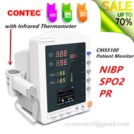 CONTEC CMS5100 New Patient Monitor ICU Vital Signs NIBP SPO2 PR with Infrared TEMP