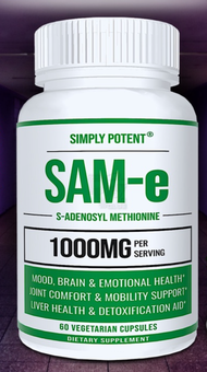 SIMPLY POTENT SAM-e / S-Adenosyl Methionine 1,000 MG 60 Capsules