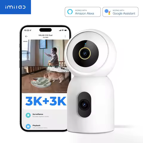 IMILAB C30 Dual 10MP Baby Monitor Smart IP Camera with AI Detection Human Tarcking Color Night Visio