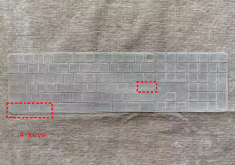 for 2025 2024 Magic Keyboard and Numeric Keypad iMac M4 A3119 MXK73LL/A Keyboard Cover Skin Silicone