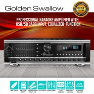 GOLDEN SWALLOW GS-777 Power Amplifier Karaoke Amp Ampli Home Theater Receiver Support USB SD EQ 2 Mi