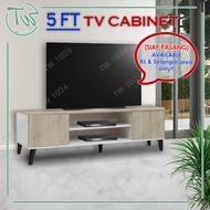 TW【KL & Selangor Saja】【Siap Pasang】5 FT TV Cabinet {Simple & Minimalist Style}/TV Console/ Kabinet T
