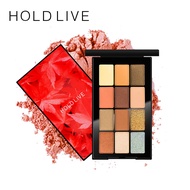 HOLD LIVE Red Maple Velvet Ink Eyeshadow Maple Leaf Pumpkin Brick Red Matte Pearlescent Polarized Wa