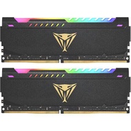 RAM PATRIOT VIPER STEEL RGB DDR4 16GB (8GBx2) DDR4 3200MHz (BLACK) (PVSR416G320C8K)