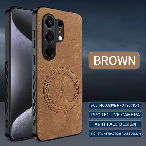 For Tecno Camon 50 Case for Luxury Sheep Skin Magnetic Matte Cover for Tecno Camon50 Anti-drop Bumpe