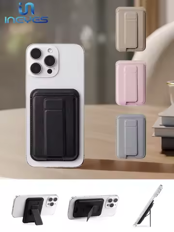 INEYES 2 in1 Magnetic Wallet for MagSafe Wallet with Adjustable Stand Slim Magnetic Card Holder Mag 