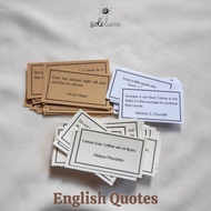 English Quotes/Quotes English