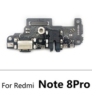 แท่นไมโครโฟนชาร์จพอร์ต USB บอร์ดเชื่อมต่อ Xiaomi Redmi Note 7สายเคเบิ้ลยืดหยุ่นสำหรับ8 8 8T 9S 10 11 Pro 5G