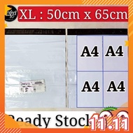 FST [50 pcs] XL (50CM X 65CM) A2 Courier Bag With Pocket Packaging Plastic Bag | Kurier 快遞袋 Parcel F
