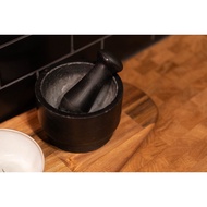 Mortar And Pestle Marble Black ÄDELSTEN Adelstian