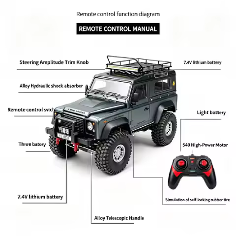 Hot Selling Mn Model 1/10 Mn999 Simulated 4wd Rc Rock Climbing Off‑Road Car High‑Low Gear Remote Con