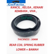 KANCIL /  KENARI / KELISA / KEMBARA REAR COIL SPRING RUBBER (LOWER) thickness 30mm
