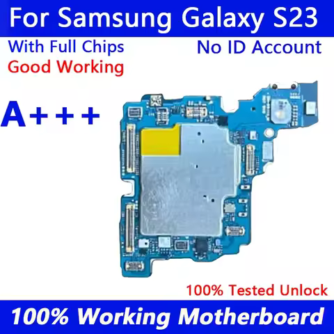 100% Working For Samsung Galaxy S23 Motherboard S911B S911U 128GB For SM-S911 5G Logic Board Unlocke