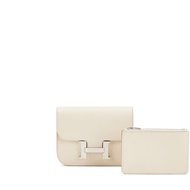 Hermès Craie Epsom Constance to Go Wallet Palladium Hardware, 2022