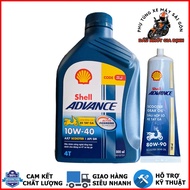 Shell Advance AX7 Scooter 10W40 0.8L and shell oil