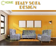 CHOME:-Sofa Set 1 seater + 2 seater + 3 seater /Nordic Wing Chair/Arm Chair