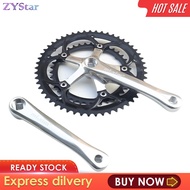 Zystar gấp xe đạp đường trường chainring crankset bcd130mm 39T-53t 165mm 6-10speed crankarms