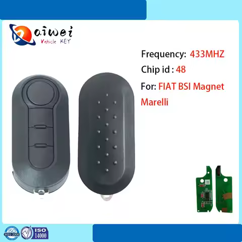 433.92Mhz ID7926 Key for Fiat 500 Delphi Doblo,Gande Punto, Fiorino, Mito, Nerno, Bipper Tepe, Combo