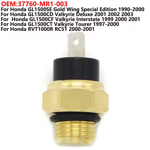 Motorcycle Radiator Fan Thermo Switch For Honda GL1500SE GL1500CD GL1500CF GL1500CT Valkyrie RVT1000