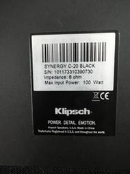 Klipsch Synergy C-20 古力奇 中置喇叭