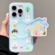 Cute House Dog Magnetic Stand Mobile Phone Case Compatible with Huawei Magic7 Honor 400 200 80 90GT