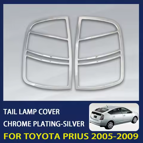 Chrome Plated Silver Car Tail Lamp Cover Trim For Toyota Prius Prius20 2005 - 2009 Car Accessories E