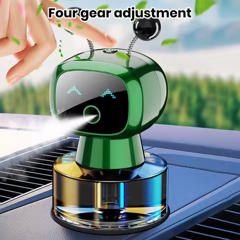 Car Smart AI Diffuser Car Aroma Diffuser Long-lasting Scent Adjustable Rechargeable Car Air Freshene