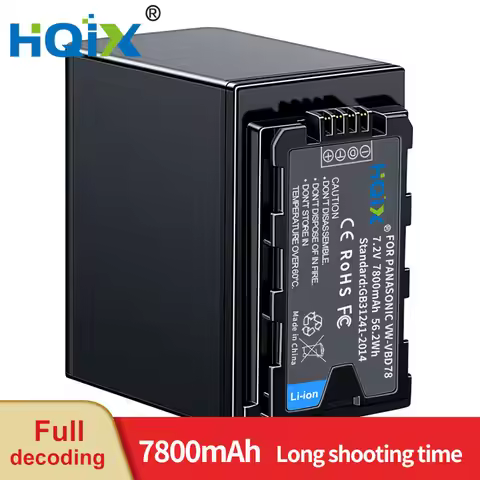 HQIX for Panasoinc AJ-PX298MC PX280MC HC-MDH3 MDH2 X20 UPX360MC X2 Camera VW-VBD78 Charger Battery