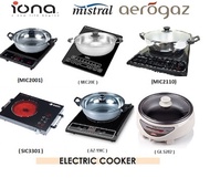 ASSORTED BRANDS / Induction Stove Cooker / Electric Multi Cooker / Mistral / Aerogaz / Iona /Sona