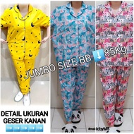 PIYAMA WANITA LD 120 JUMBO CP STARNIGHT TEDDY  BUNGA KARAKTER MICKEY TSUM SETELAN HAMIL KATUN IMPORT