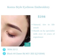 [Akemi Aesthetic] Korea-Style Eyebrow Embroidery [Redeem in Store]