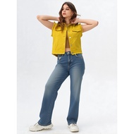 LONG DENIM PANTS - DENIM PANTS - FRINGE WAIST DENIM PANTS (SKU 24946)