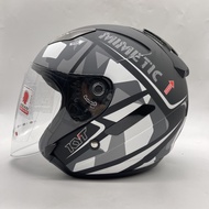 KYT HELLCAT HELMET MIMETIC MATT GREY CASCO KYT HELLAT MIMETIC MATT GREY HELMET KYT TOPI KELEDAR