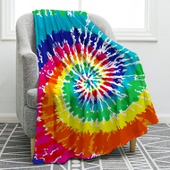 Rainbow Blanket Pink na kulay na palayok Palayok Blanket espiral na ipininta Boho Blanket Soft Warm 